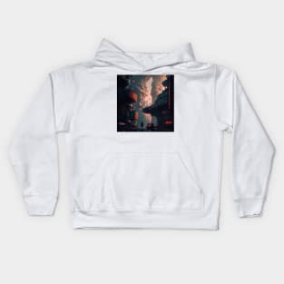 Cyberpunk city 6 Kids Hoodie